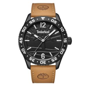 Timberland Men's Camel Leather Strap Watch
