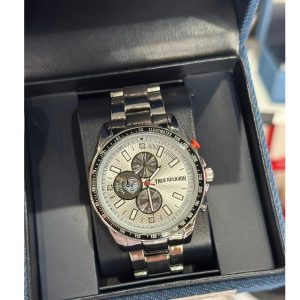 True Religion Silver Watch in Giftbox