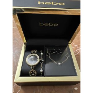 Bebe Giftset Watch, Bracelet, Earrings, & Necklace