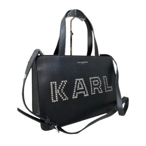 Karl Lagerfeld Medium Size Satchel Bag Black