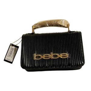 Bebe Women's Crossbody with Ribbed Texture