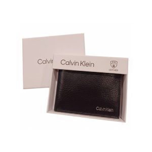 Calvin Klein Men's Leather Bifold Wallet with RFID Protection