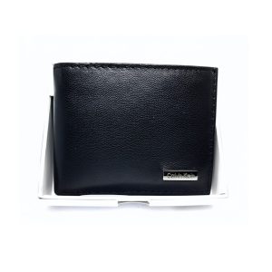 Calvin Klein Men's Leather Bifold Wallet with RFID Protection