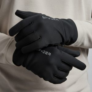 Spyder Men's Softshell Gloves with Tech Touch