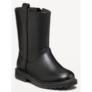 Old Navy Toddler Girls' Tall Faux-Leather Side-Zip Boots