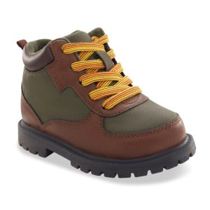 Carter's Kids' Green & Brown High-Top Faux Leather Boots