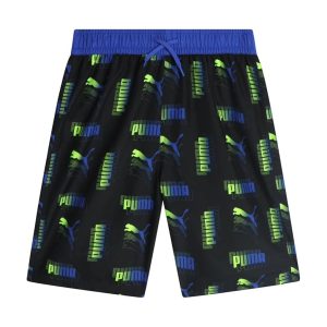 PUMA Boys' Swim Trunks - Quick Dry Swimming Shorts with Pockets and Mesh Lining