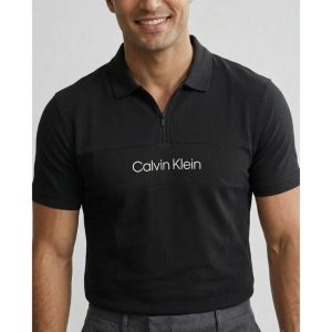 Calvin Klein Men's Black Polo Shirt